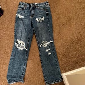 ripped mom jeans from forever 21 worn a couple times size 25